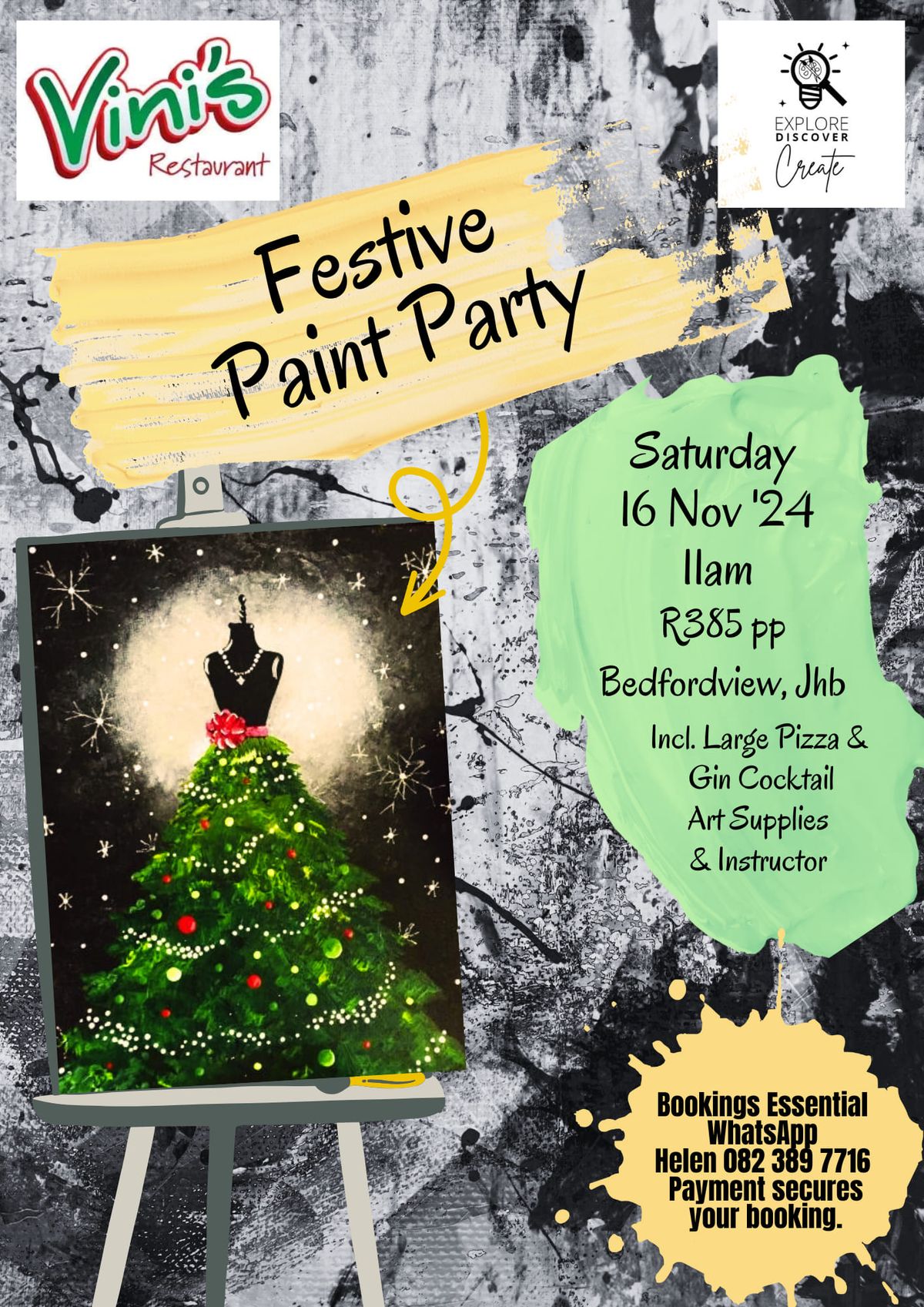 Festive Couture Sip&Paint