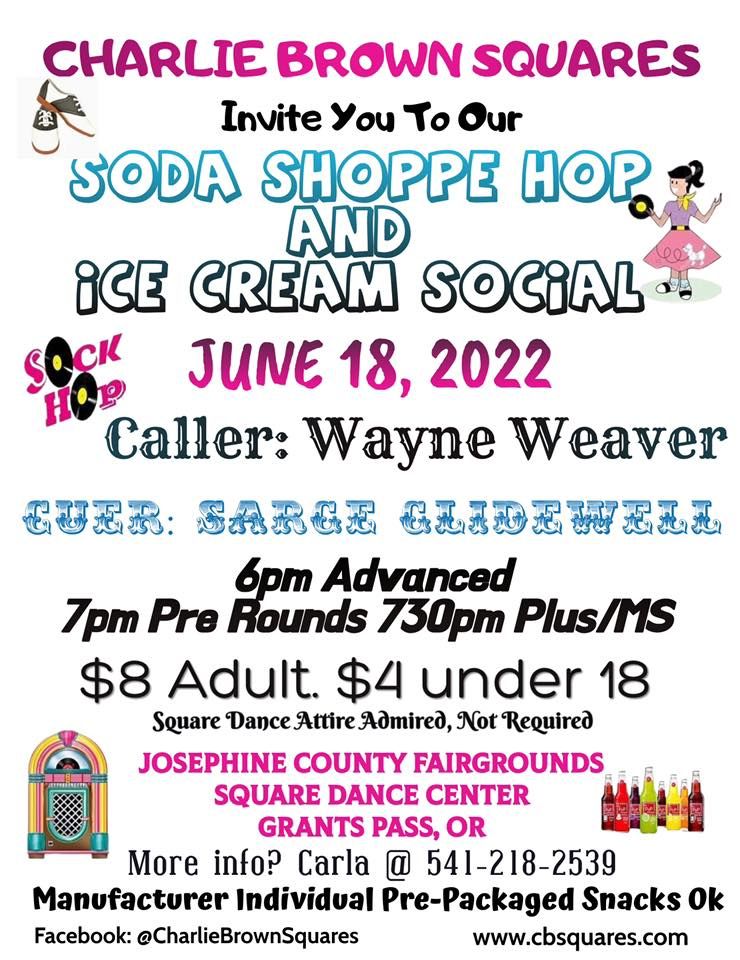 Charlie Brown Squares: Soda Shoppe Hop & Ice Cream Social