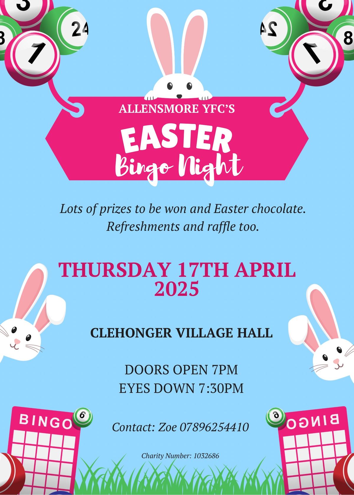 Allensmore YFC Easter Bingo 