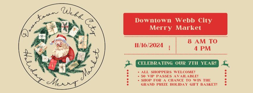 7th Annual Downtown Holiday Webb City Merry Market