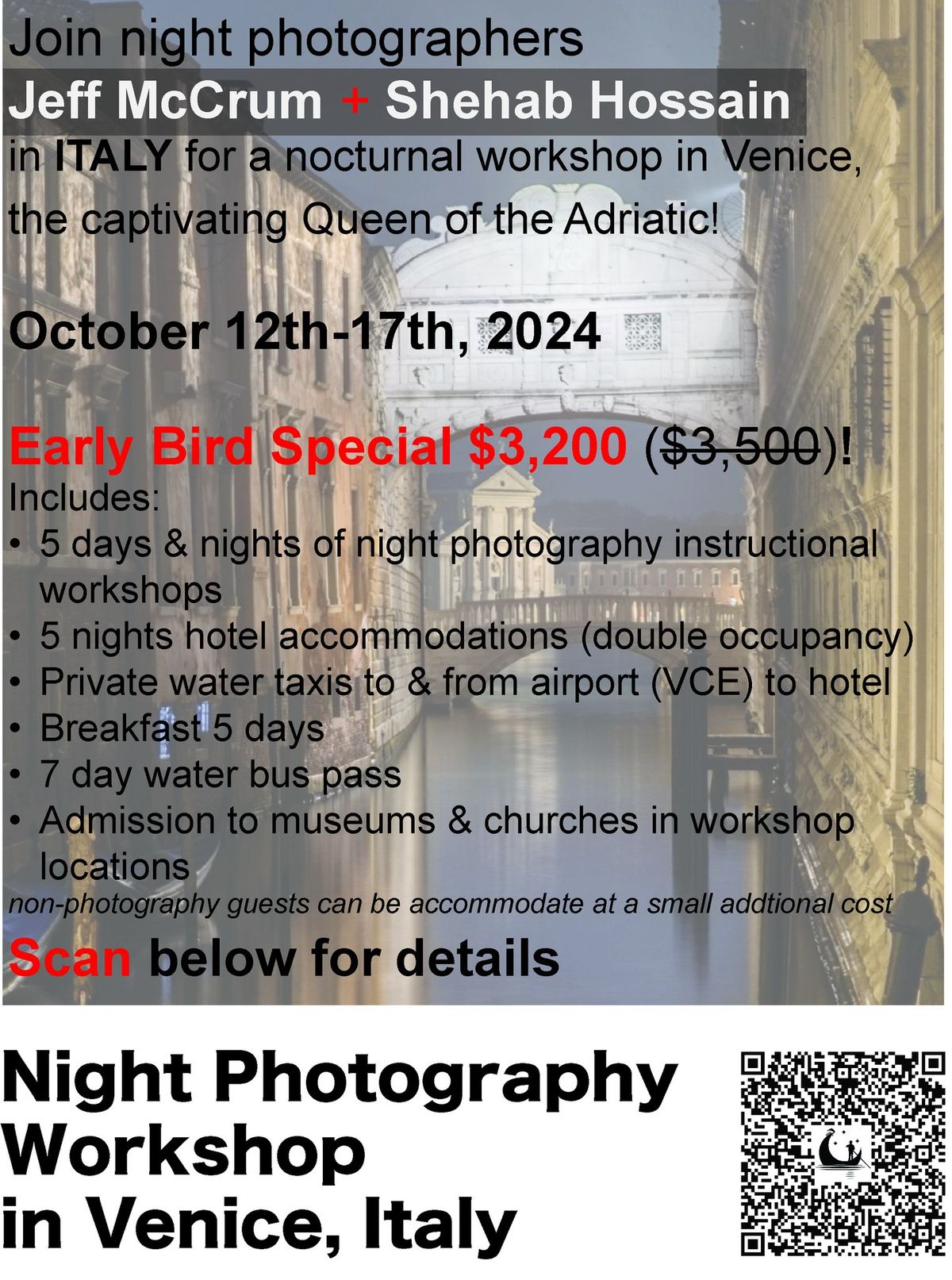 Venice Night Photography Workshop 