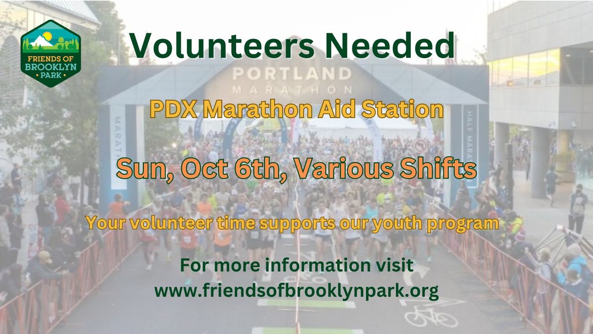 PDX Marathon Aid Station Volunteers