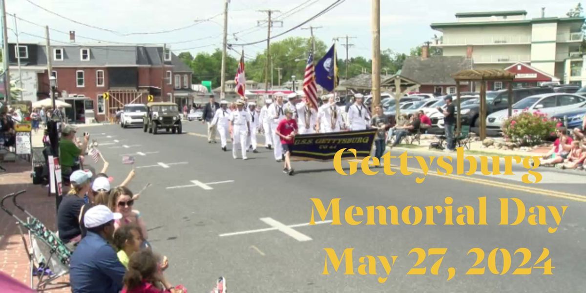 Gettysburg Memorial Day Parade and Ceremony 2024, Gettysburg, 27 May 2024