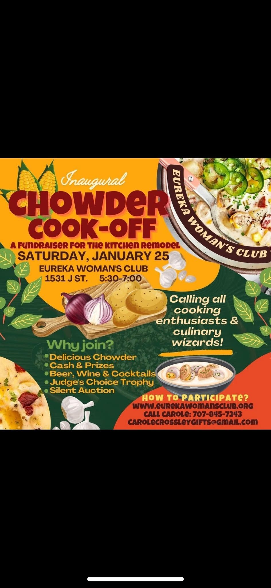 Chowder Cook-off, a fundraiser for our kitchen remodel