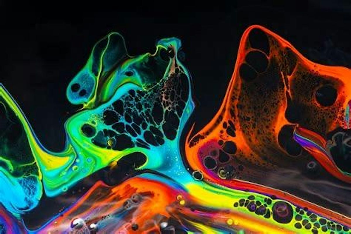 Glow in the Dark Paint Pour Workshop