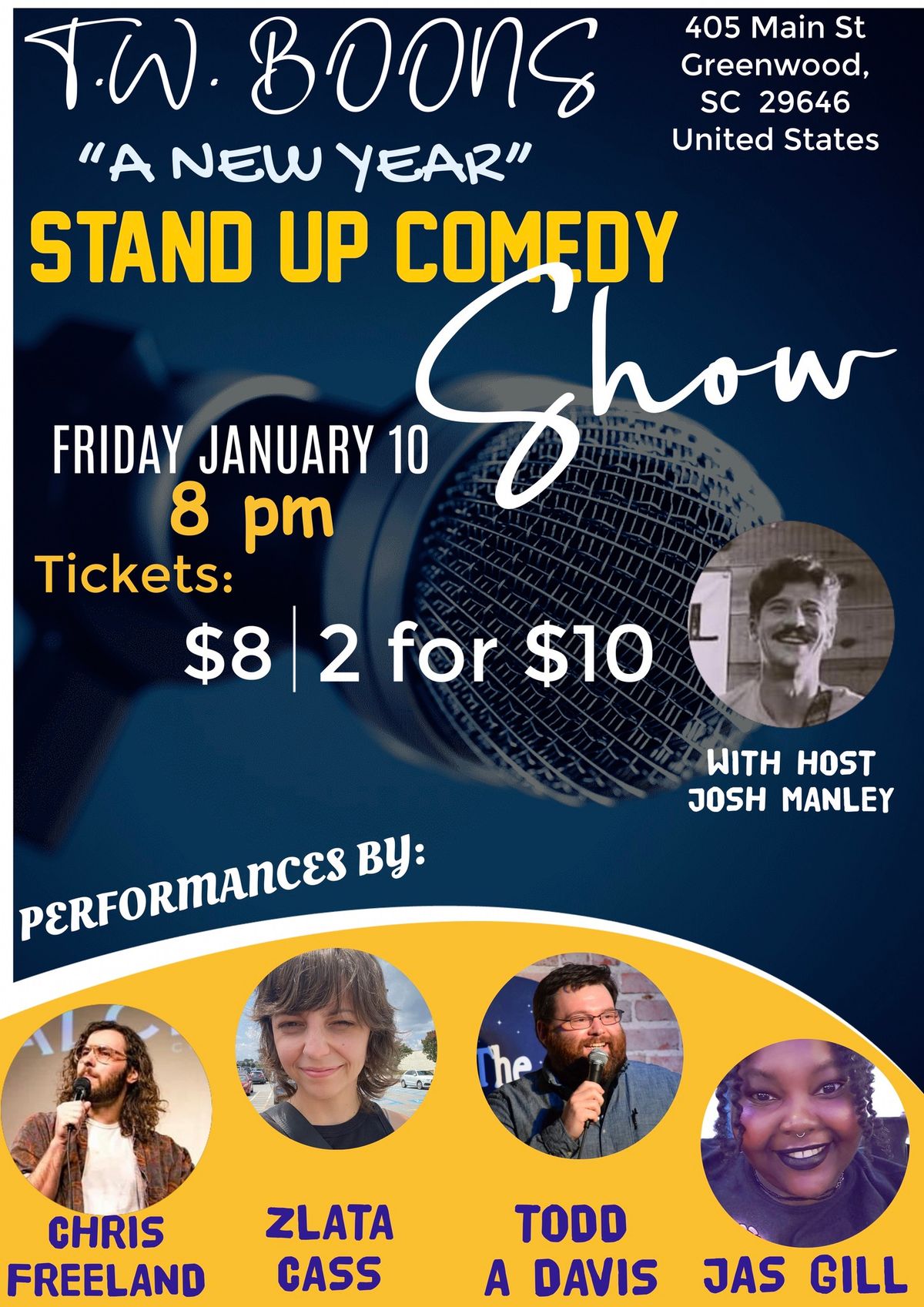 \u201ca new year\u201d Stand Up Comedy show