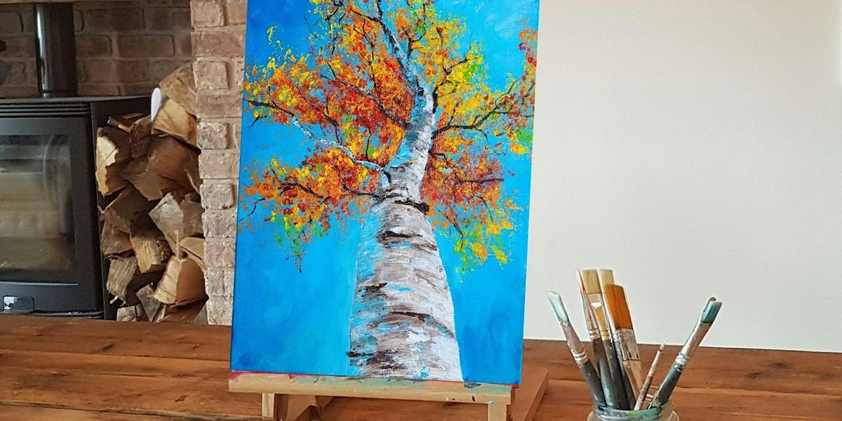 'Autumn Tree' painting workshop @The Hayride, Beverley