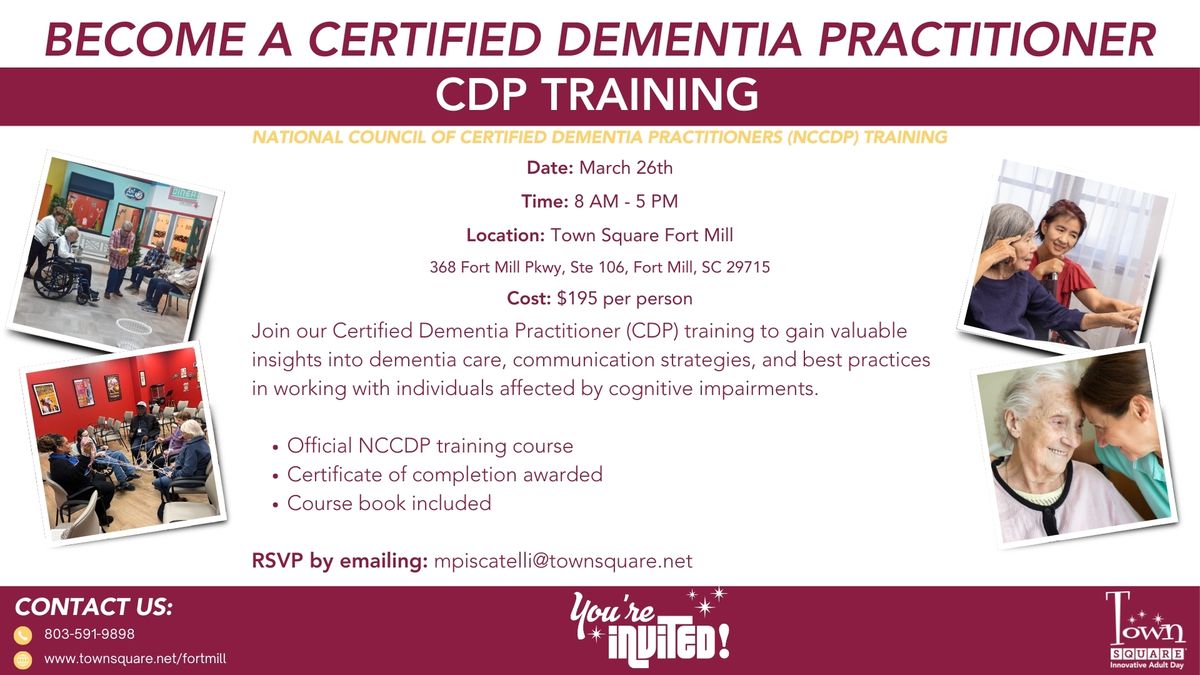 Certified Dementia Practitioner (CDP) Training