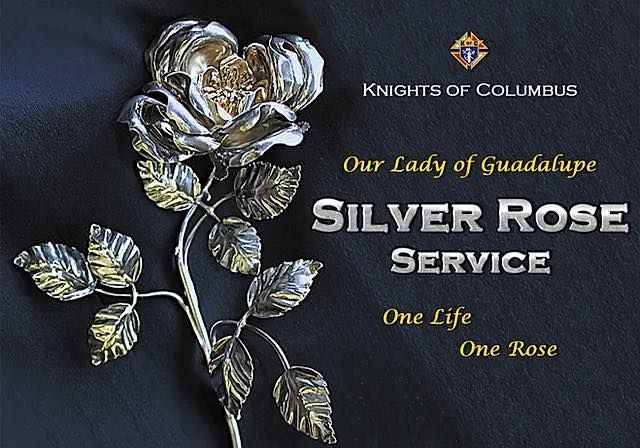 Knights of Columbus Silver Rose Rosary