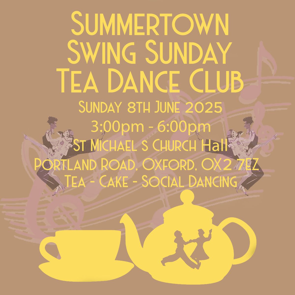 Summertown Swing Sunday Tea Dance Club - June 2025