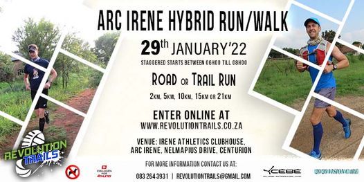 ARC Irene Hybrid Run/Walk, Irene Athletics Club, Rabie Ridge, 29 ...