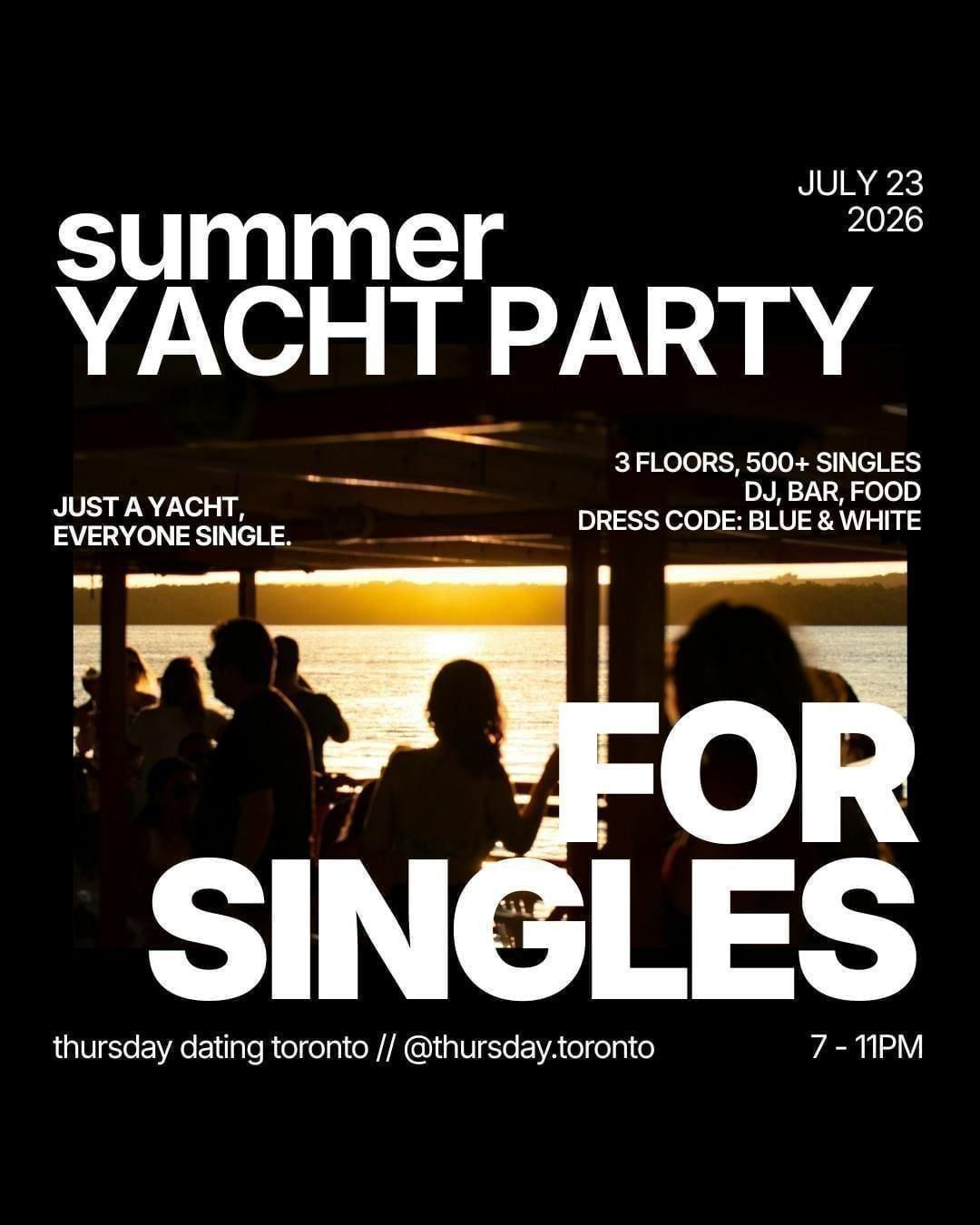 Thursday | Summer Yacht Party | Toronto