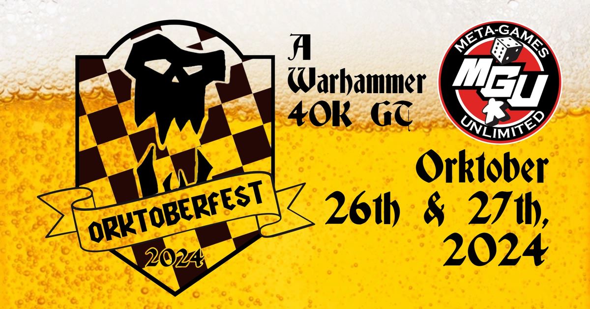 Queen City Orktoberfest 2024 - A Warhammer 40K GT