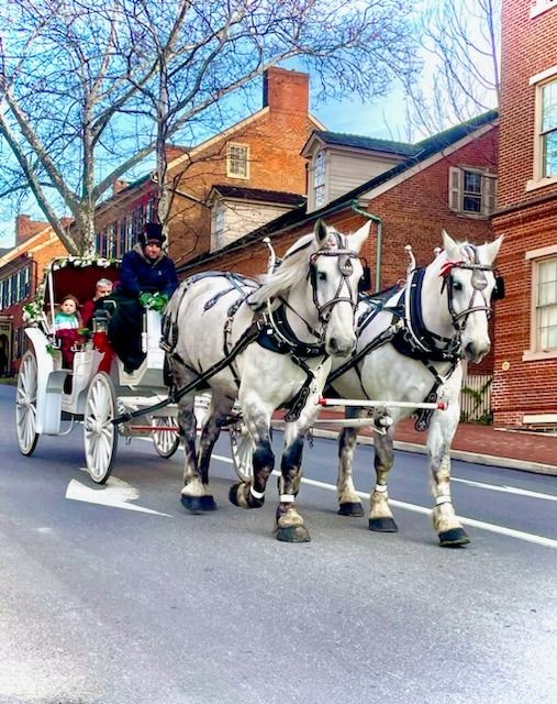 Christmas Vis-a-Vis Downtown Bethlehem Pa Carriage Rides!