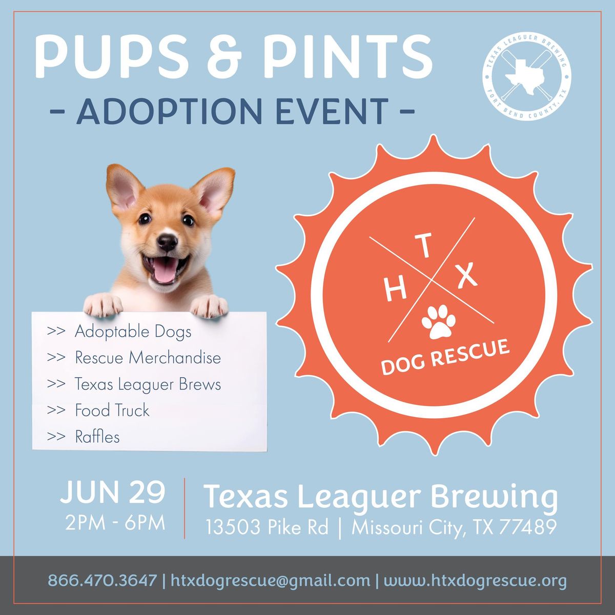Pups & Pints Adoption Event