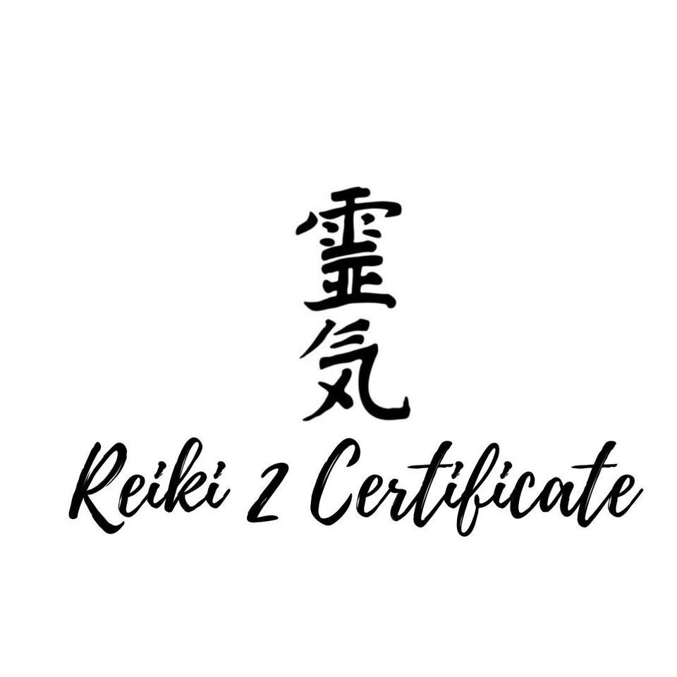 Reiki 2 Certificate