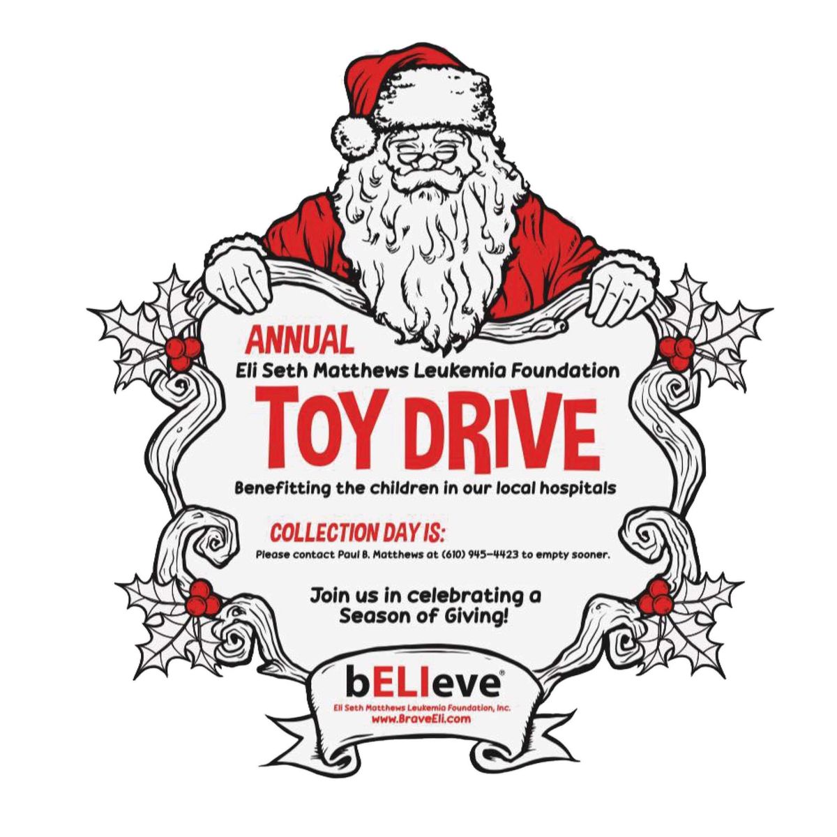 11th Annual Eli Seth Matthews Leukemia Foundation TOY DRIVE 