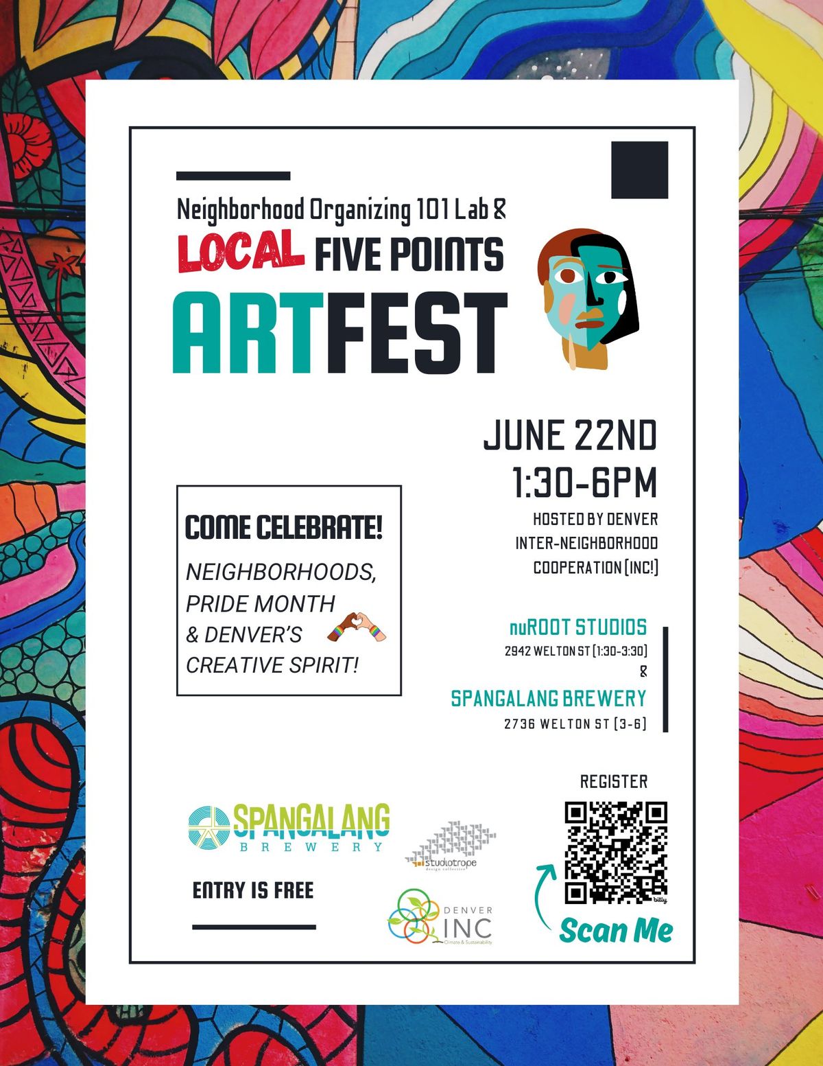 Denver INC: Neighborhood Organizing 101 Lab & Local Five Points Artfest!