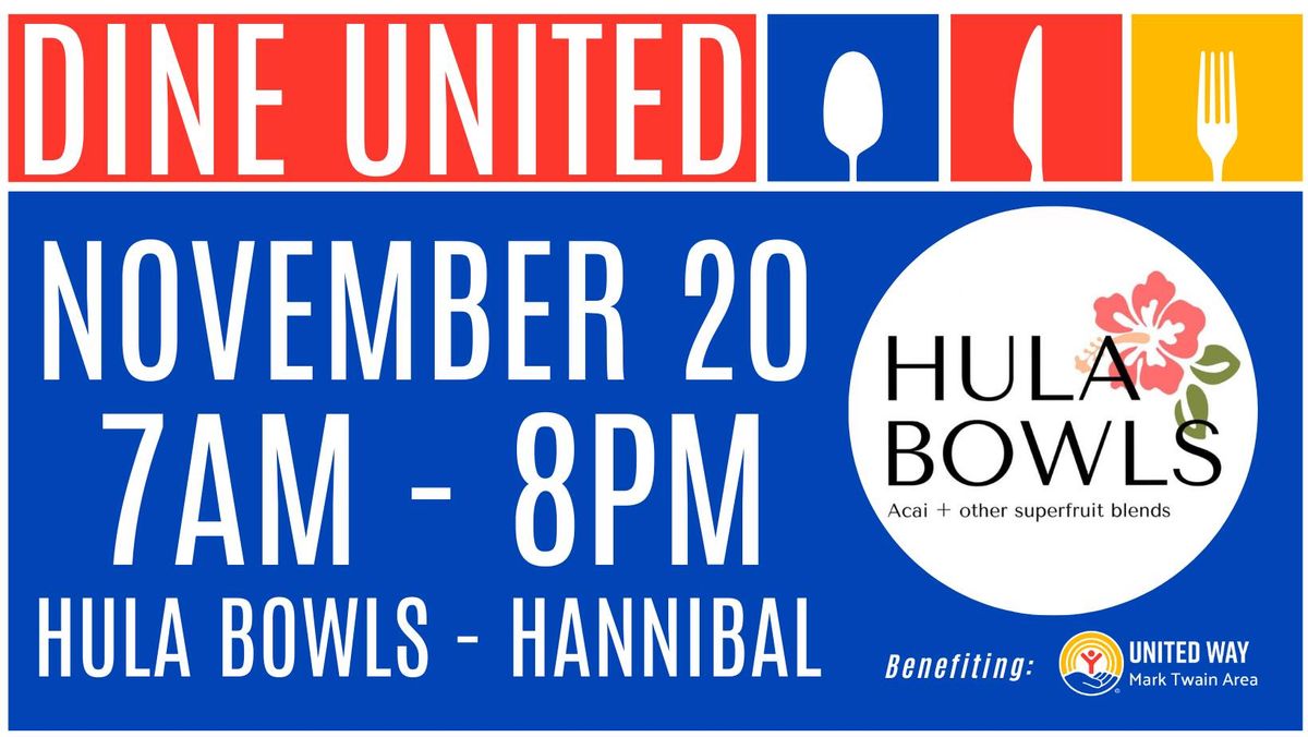 DINE UNITED - Hula Bowls - November 20th