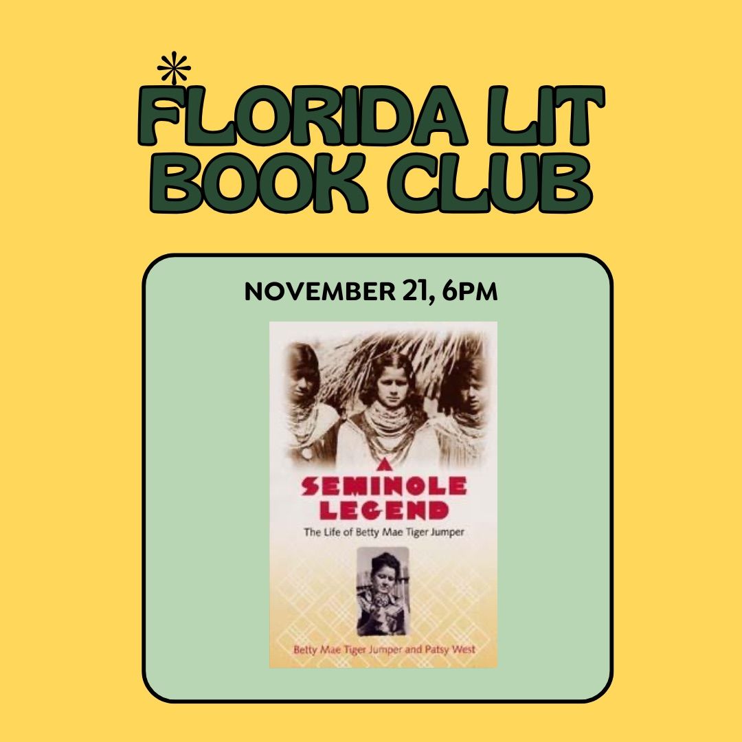 Florida Lit Book Club: A Seminole Legend