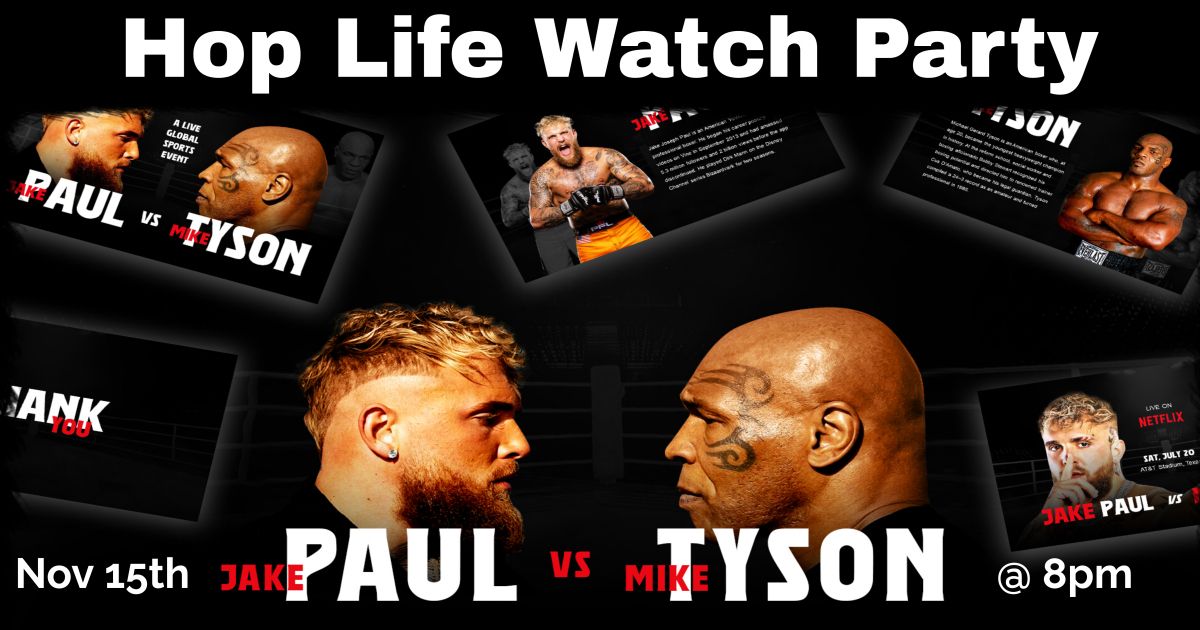 PAUL VS TYSON WATCH PARTY