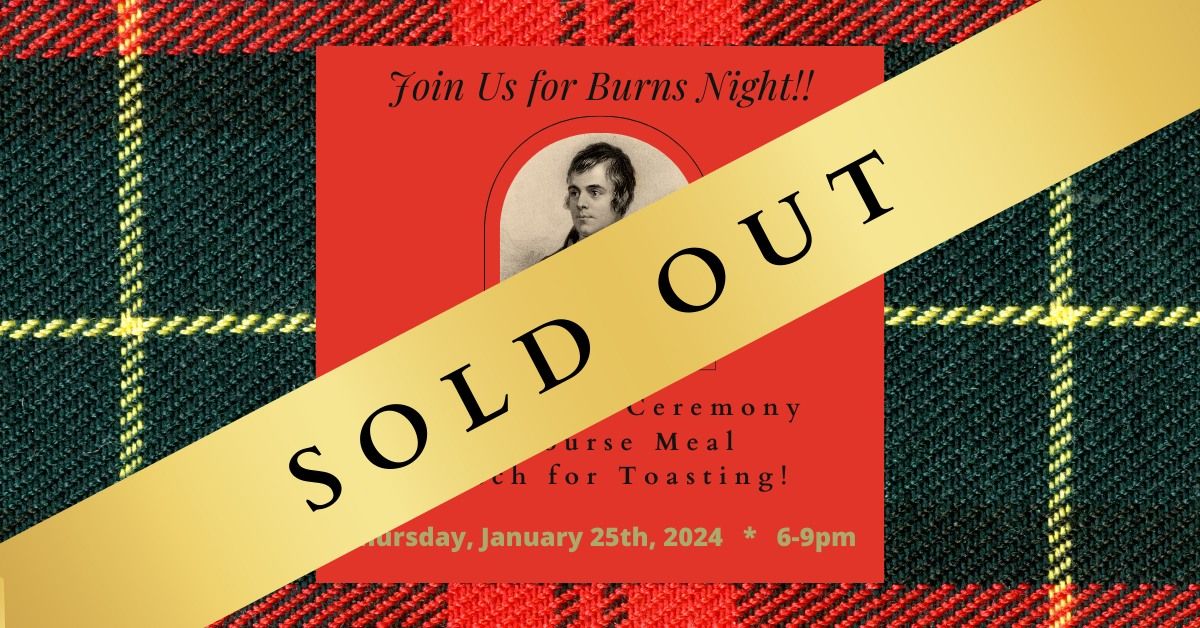 Robert Burns Night Celebration!