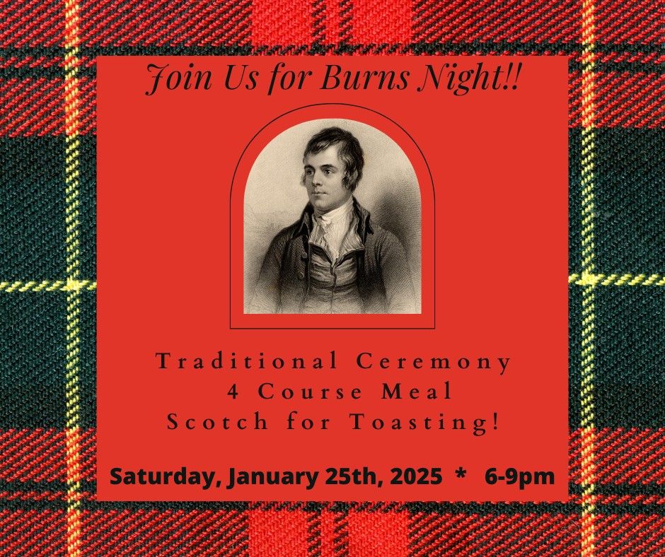 Robert Burns Night Celebration!