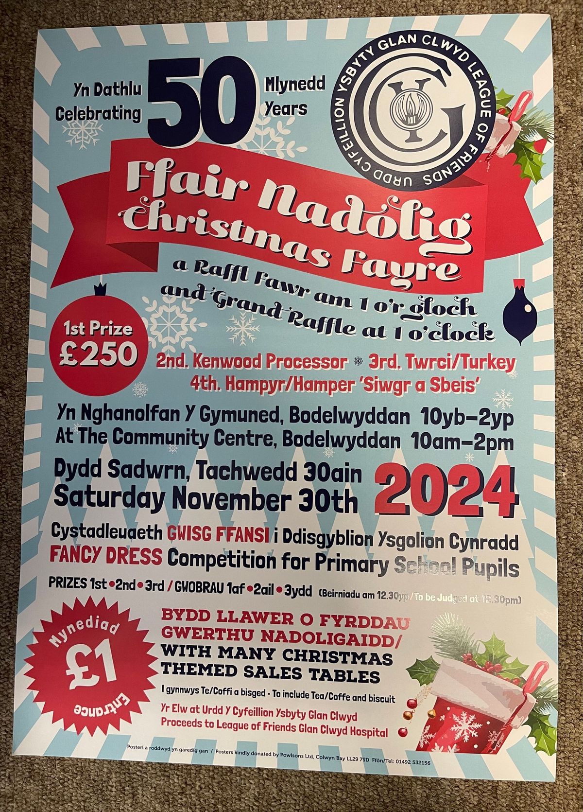 Bodelwyddan Community Centre Christmas Fayre