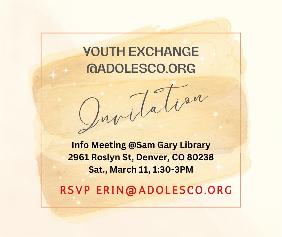 Meet Erin @Sam Gary Library, Sam Gary Branch Library, Denver, 11 March 2023
