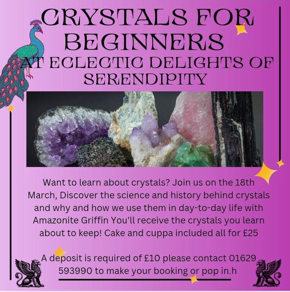 Crystals for beginners Eclectic @Delights of Serendipity 