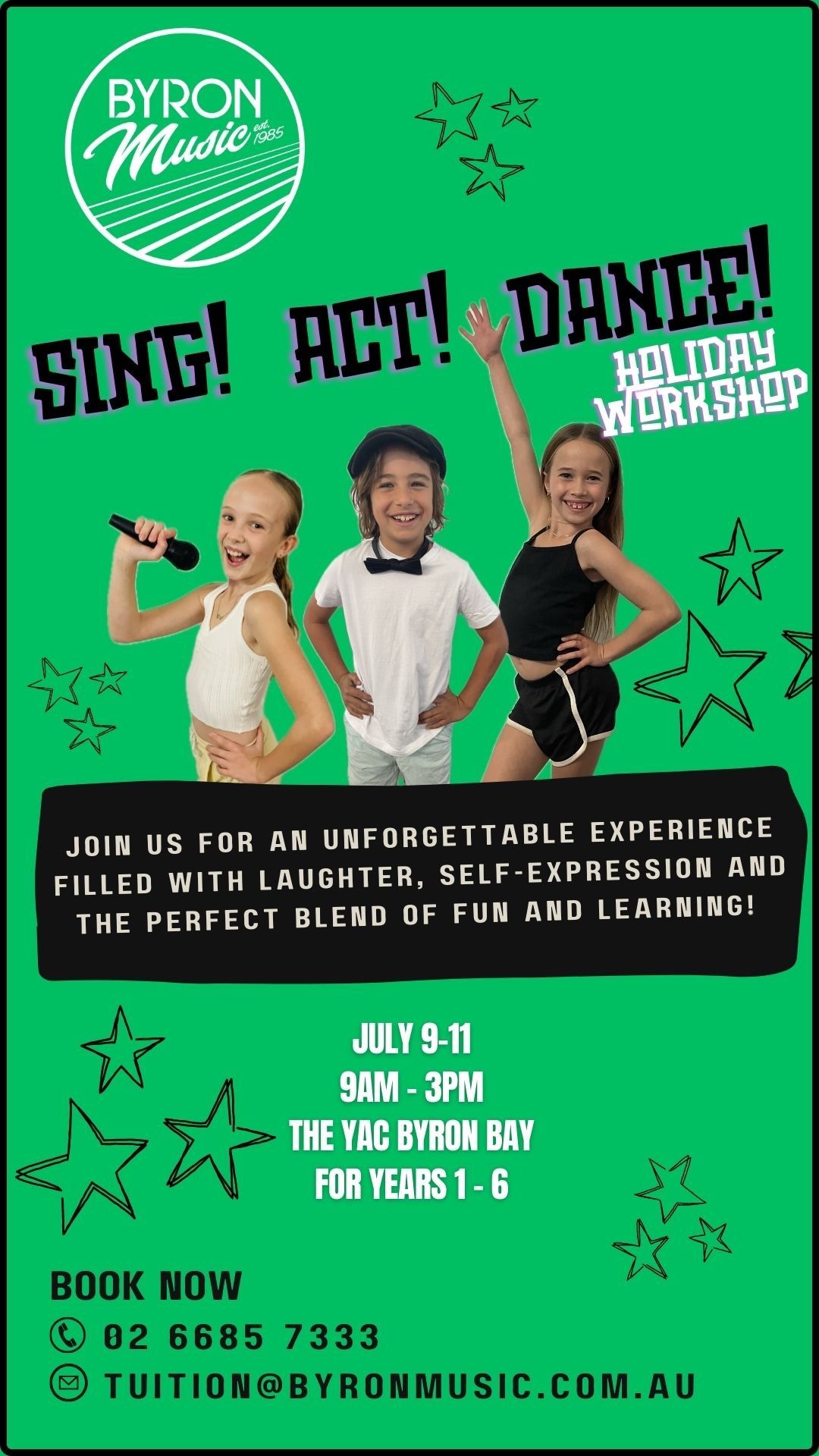 SING! ACT! DANCE! Holiday Workshop by Byron Music