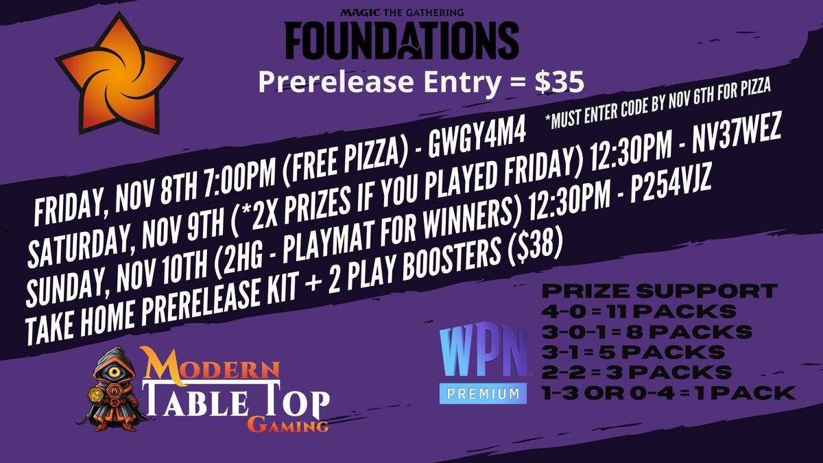 Foundations Prerelease (2HG)