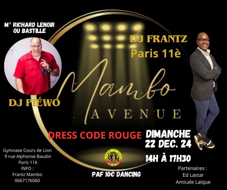 Mambo Avenue Paris Bastille - 22 D\u00e9c.24 