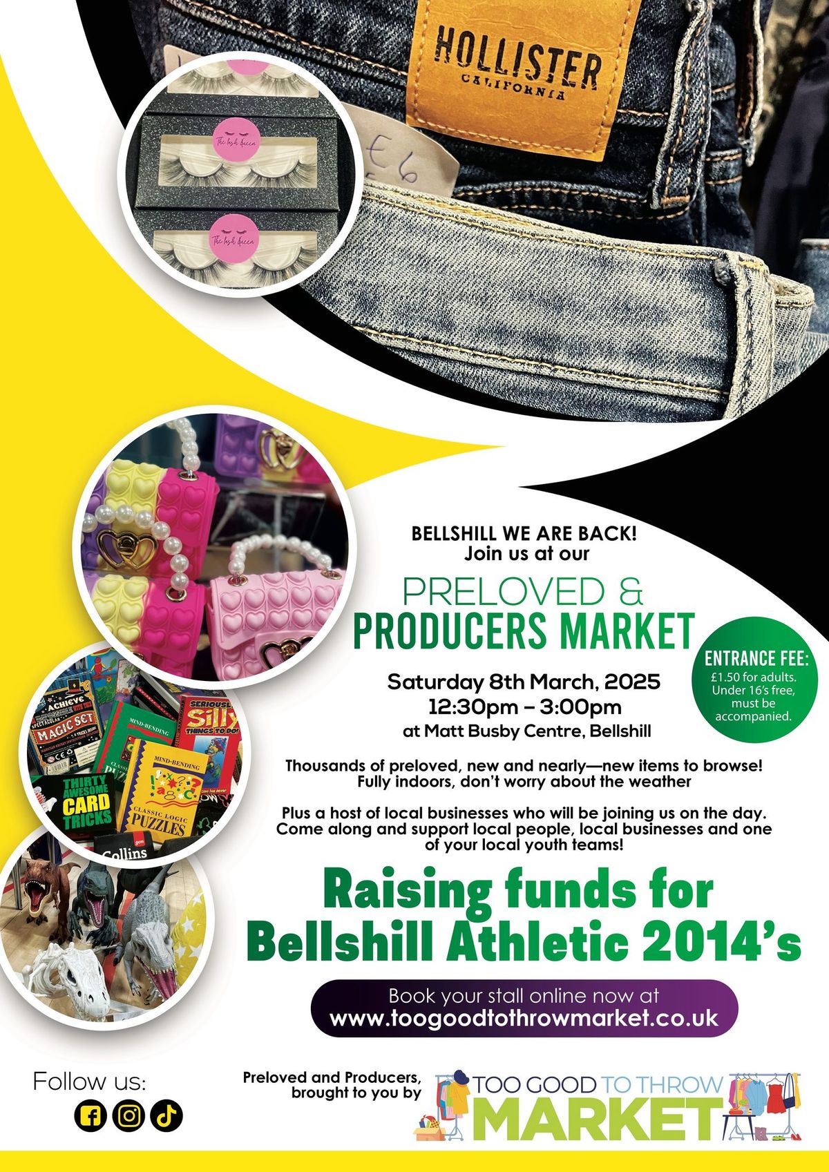 TGTT Preloved & Producers Market - Sat 8th March - Bellshill 