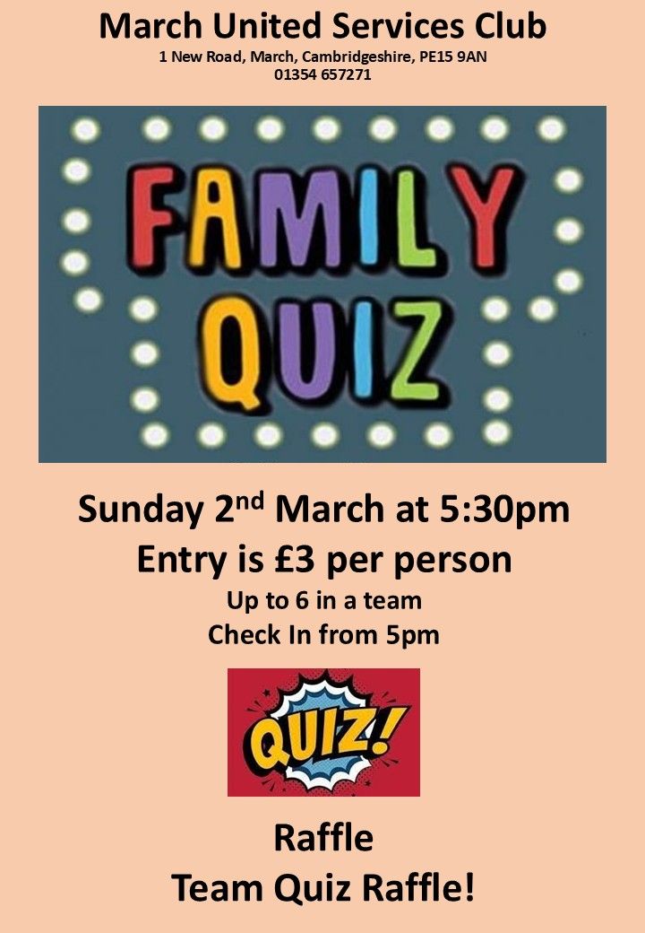 **Fun Family Quiz**