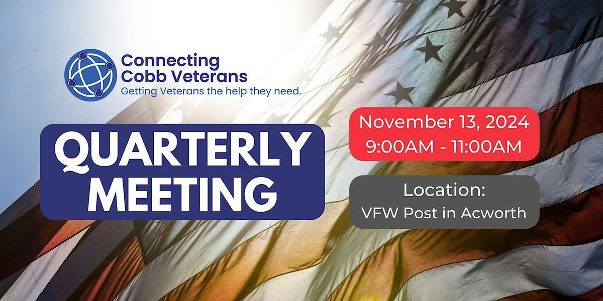 Q4 2024 Connecting Cobb Veterans Meeting