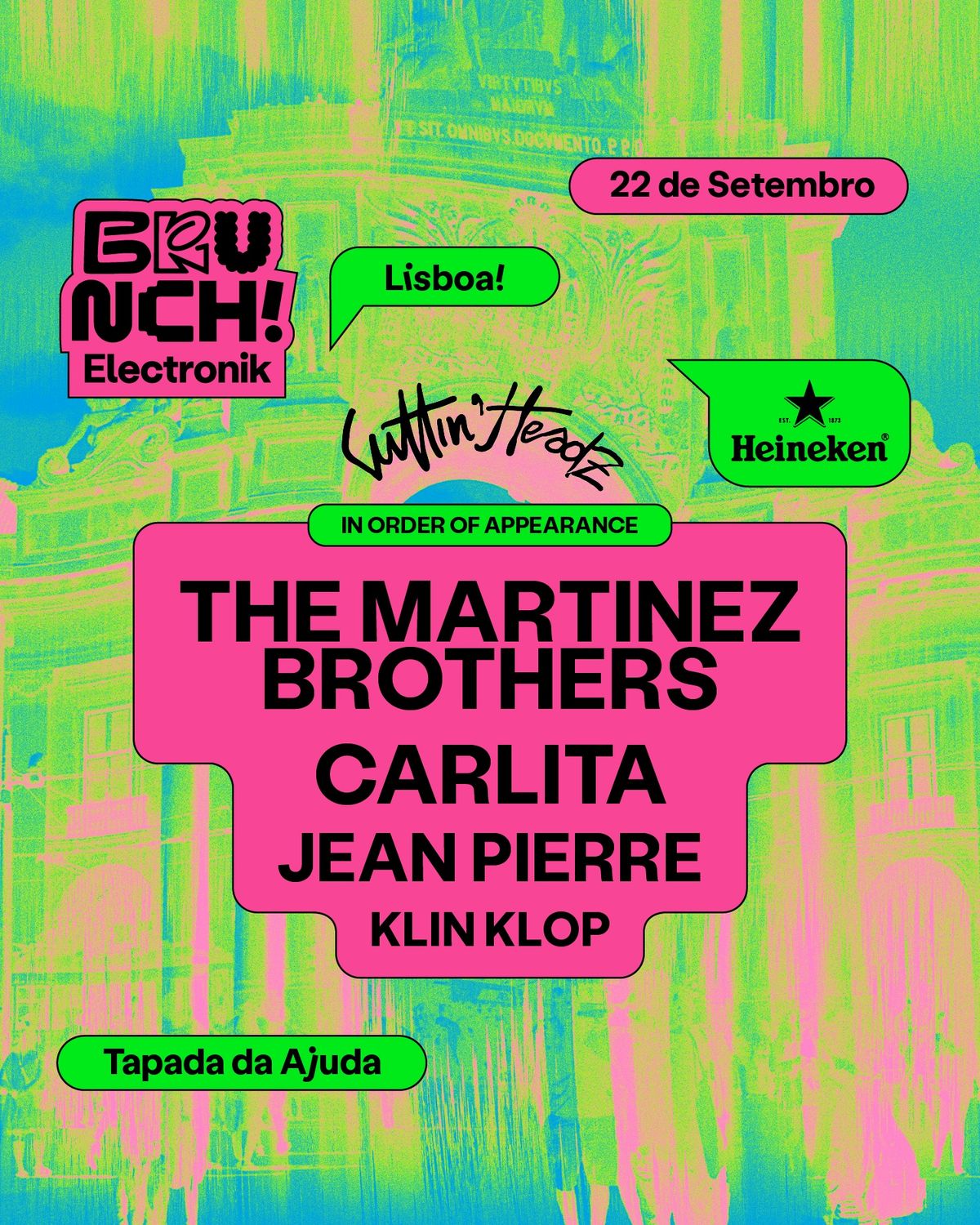 Brunch Elecronik Lisboa #7 \u2013 The Martinez Brothers, Carlita, Jean Pierre e Klin Klop