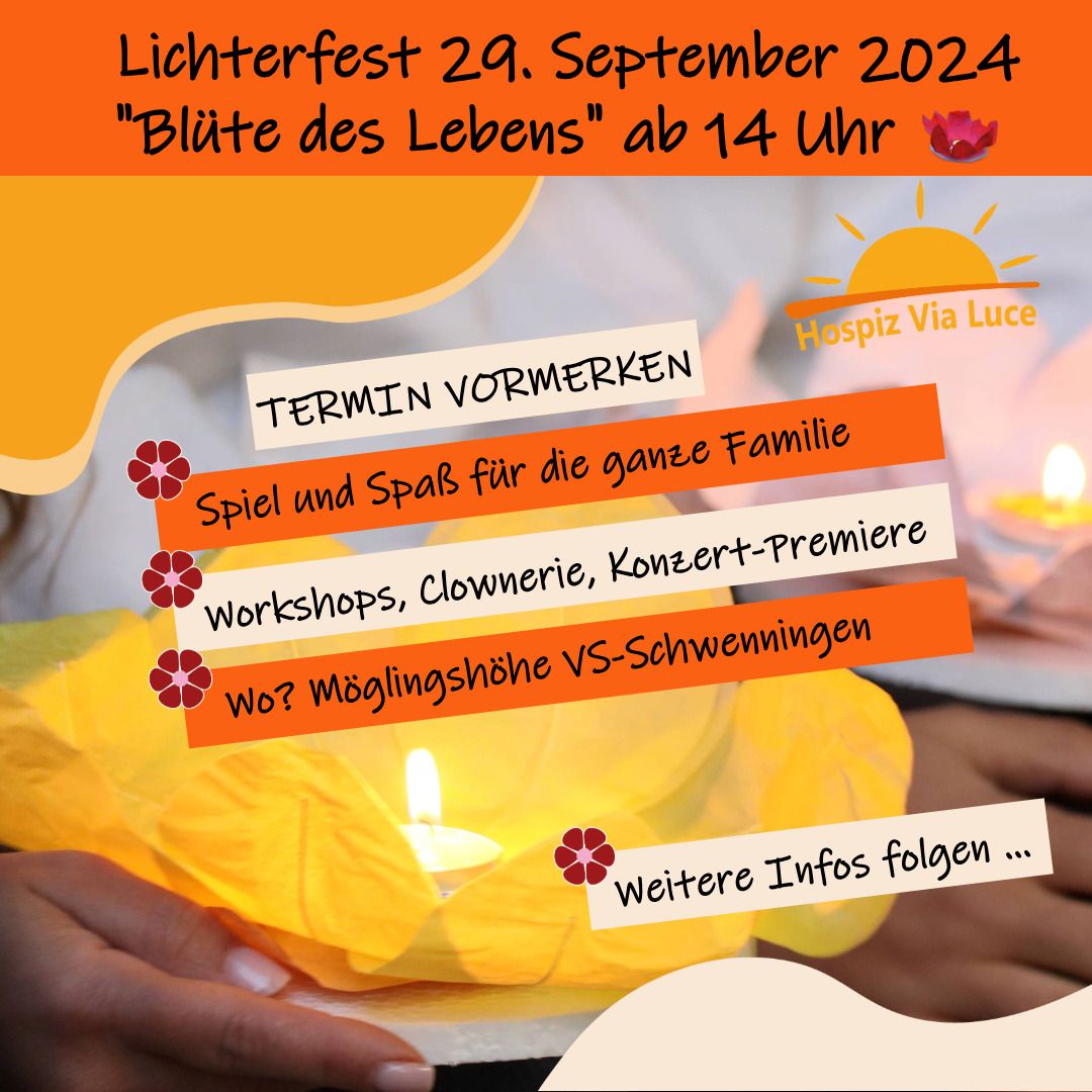 Lichterfest "Bl\u00fcte des Lebens" 