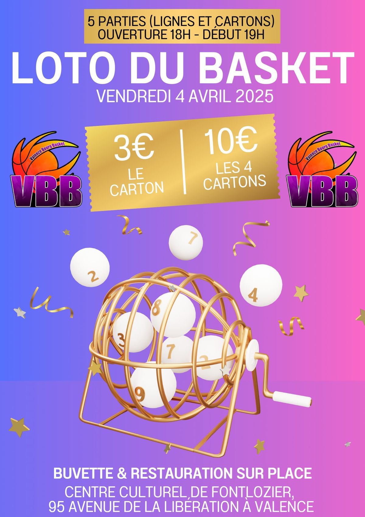 Loto du Valence Bourg Basket