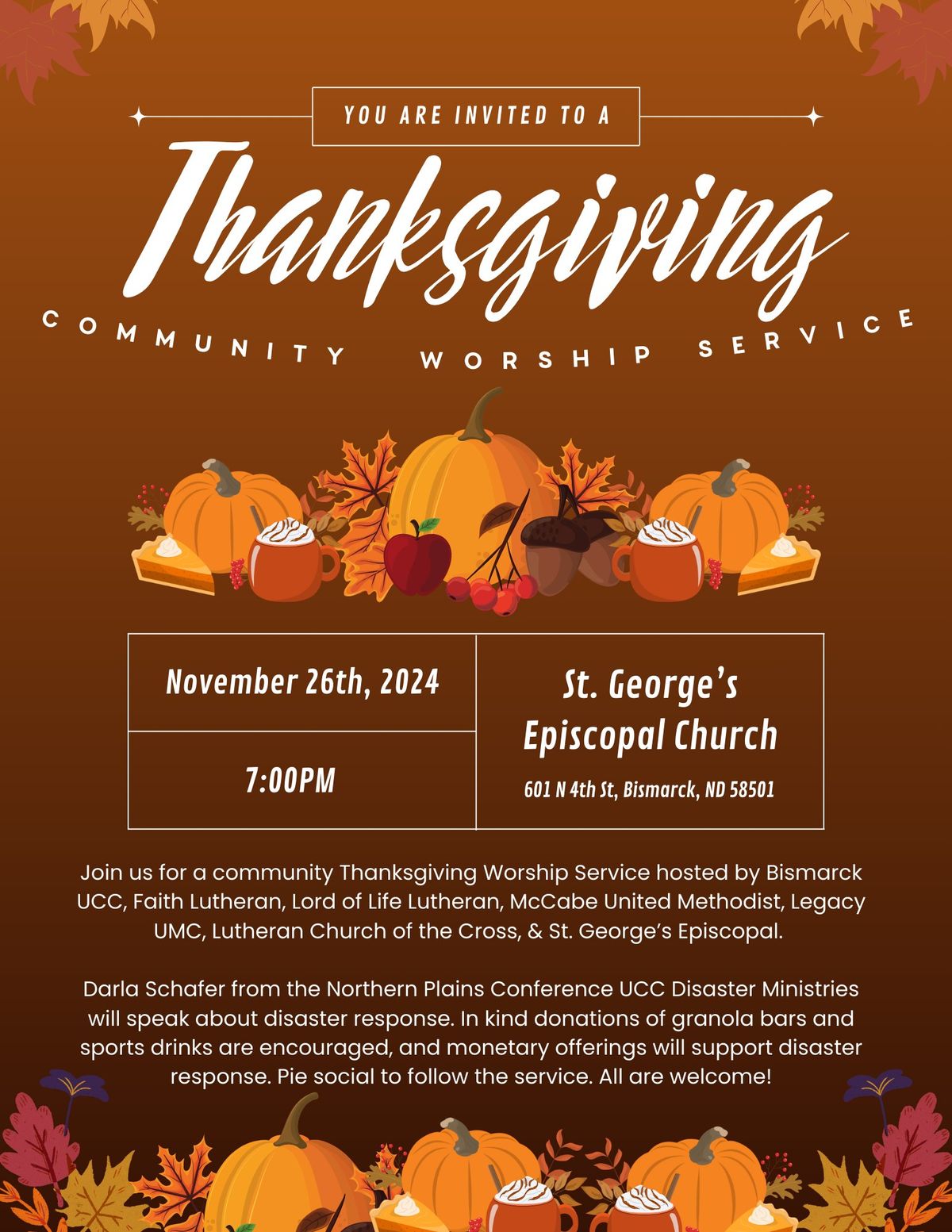 Community Thanksgiving Eve Service