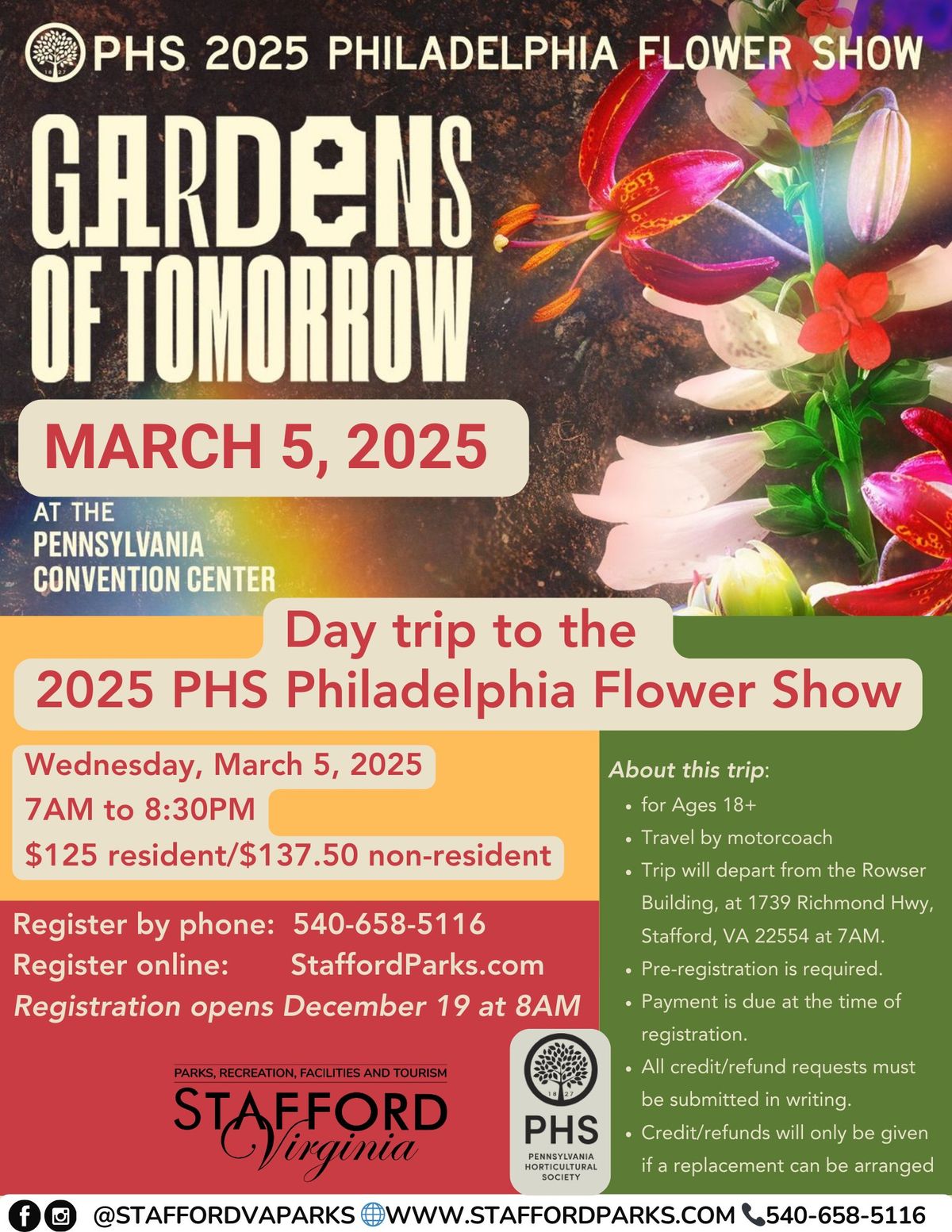 Stafford Parks visits Philadelphia Flower Show: Gardens of Tomorrow