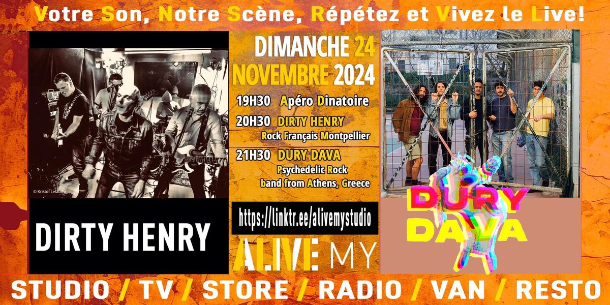 Dury Dava (Athens, Greece) - Dirty Henry - Soir\u00e9e NOTYOURLIVE