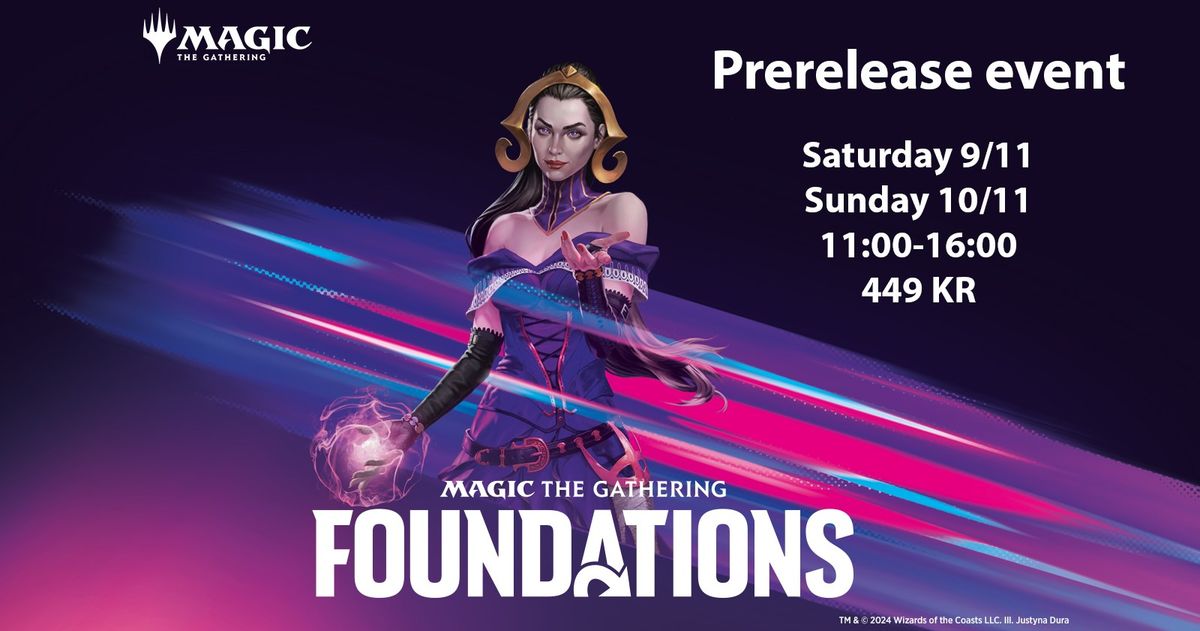 Prerelease MtG Foundations Malm\u00f6 S\u00f6ndag