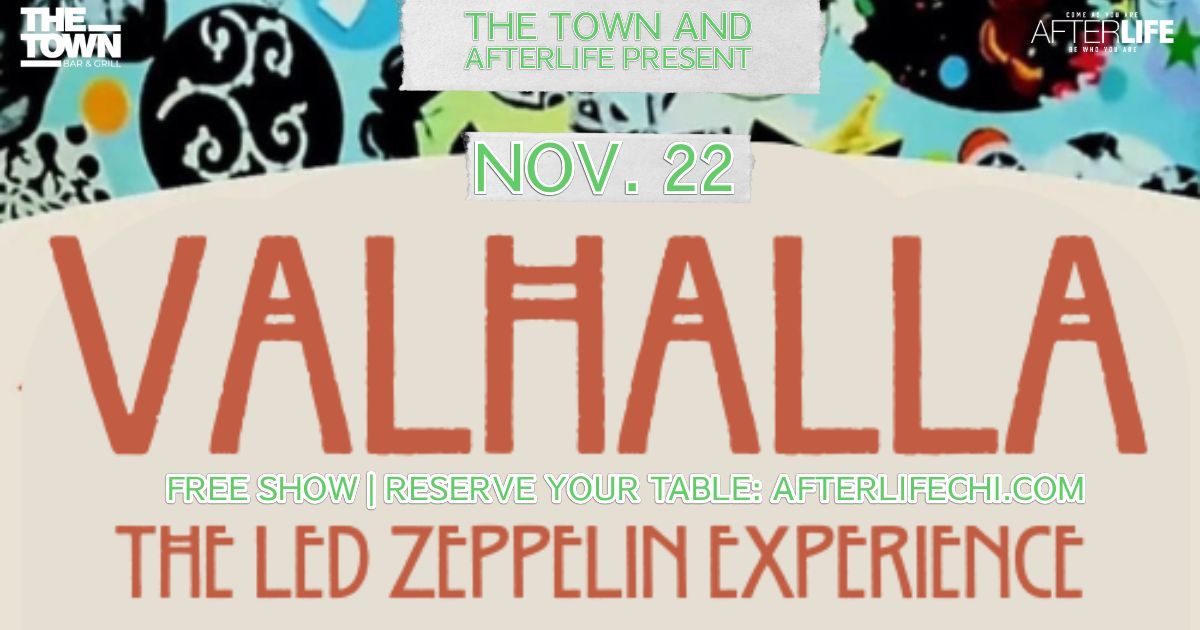 Happy Hour From 6pm to 7pm followed by Valhalla - Led Zeppli