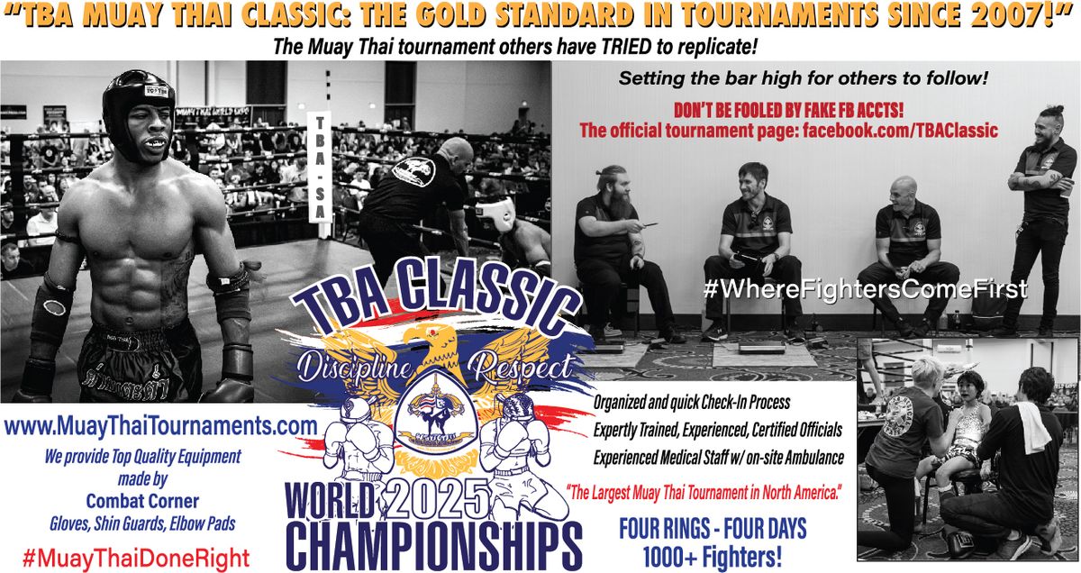 2025 TBA CLASSIC - MUAY THAI WORLD CHAMPIONSHIPS