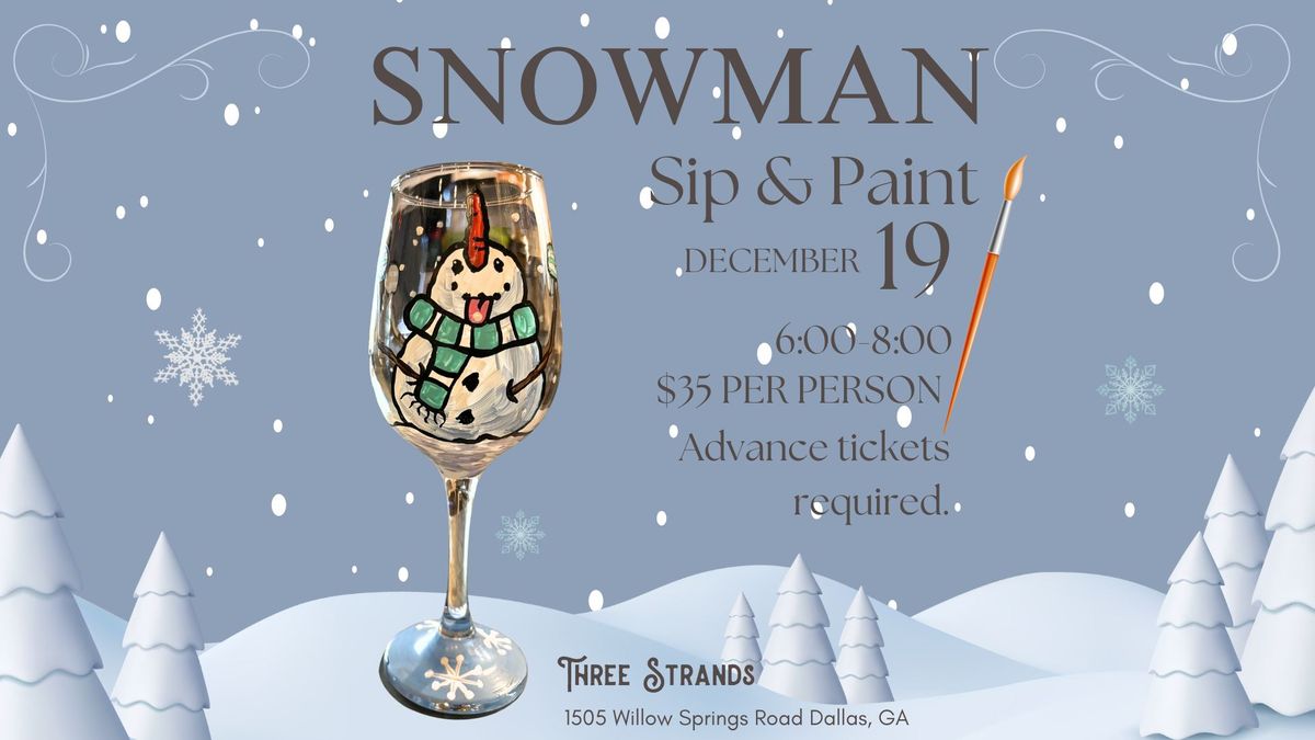 Snowman Sip & Paint