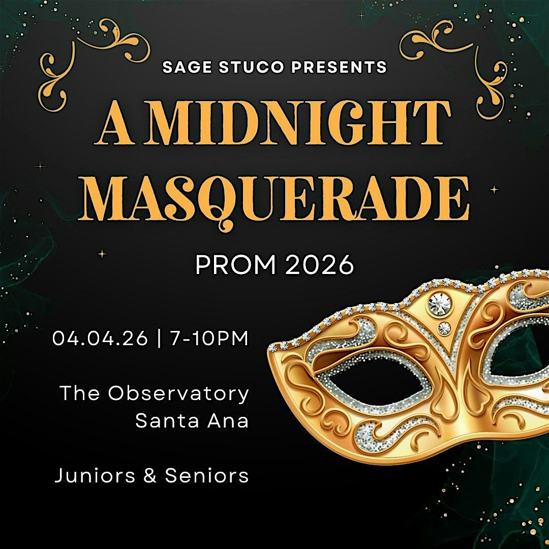 Sage Hill School 2026 Prom - A Midnight Masquerade, The Observatory ...