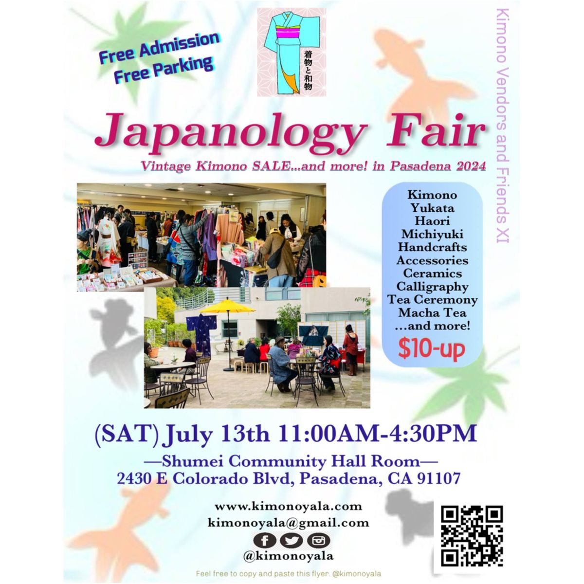 \u3010Japanology Fair\u3011in Pasadena Vintage Kimono SALE \u2026and more 2024