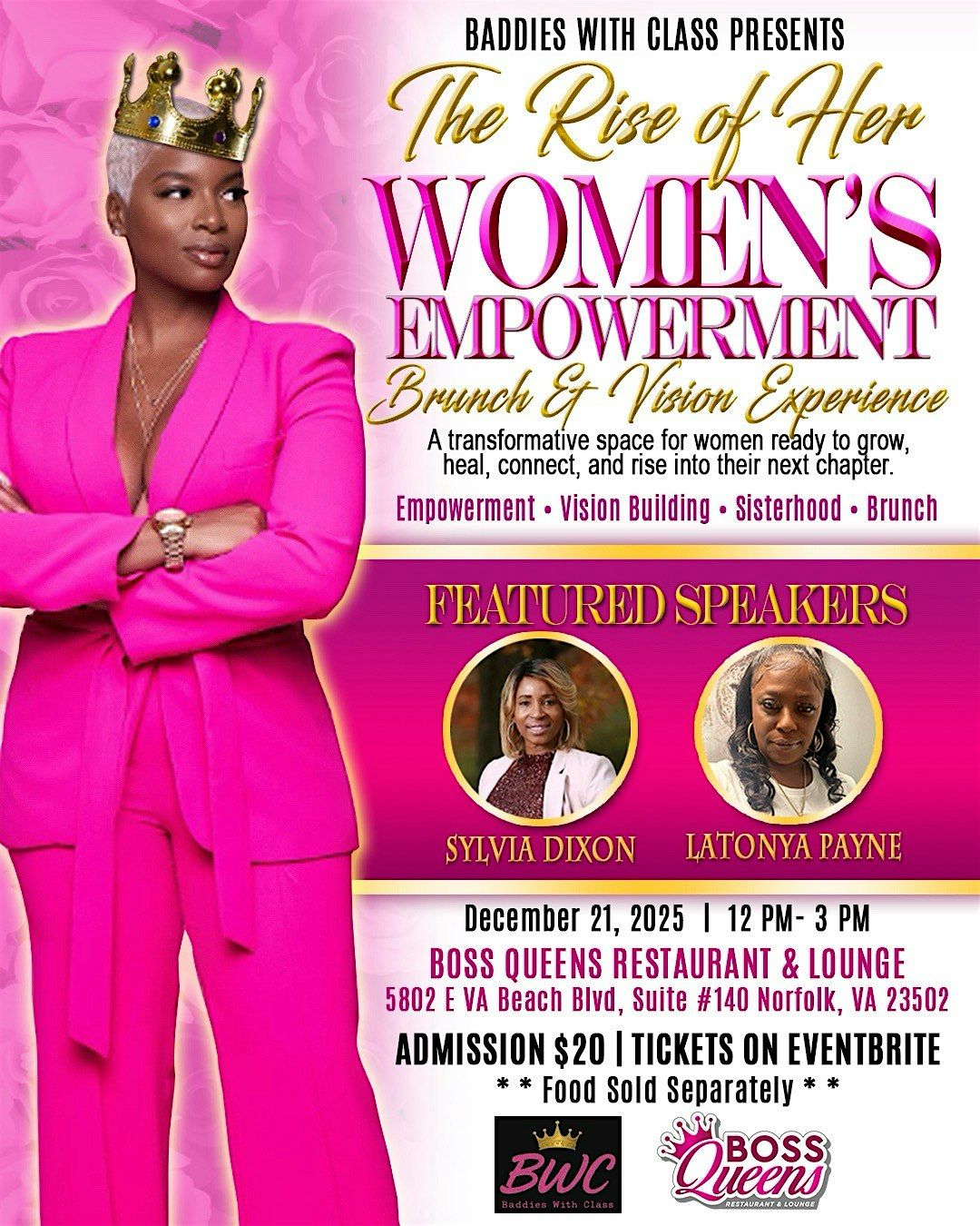 \u2728 The Rise of Her: Women\u2019s Empowerment Brunch & Vision Experience \u2728