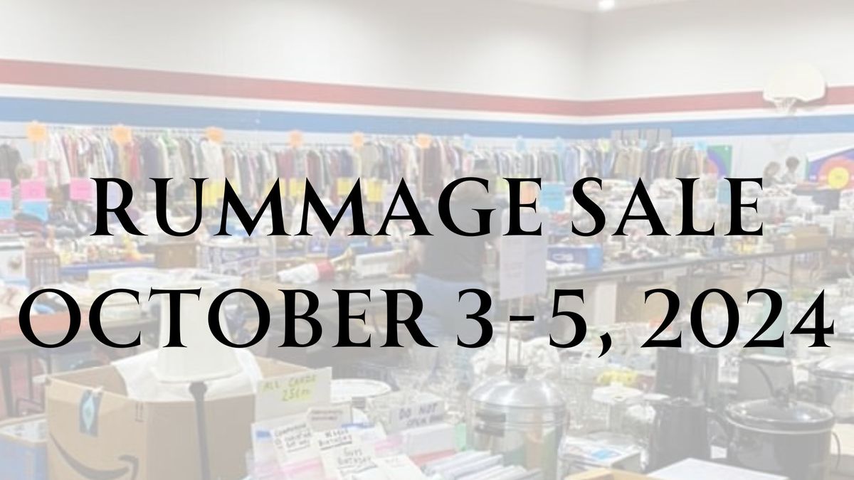 Rummage Sale Day 1